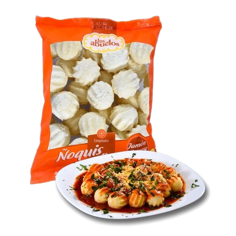 Ñoqui Los Abuelos Rellenos Jamon Y Queso 1k