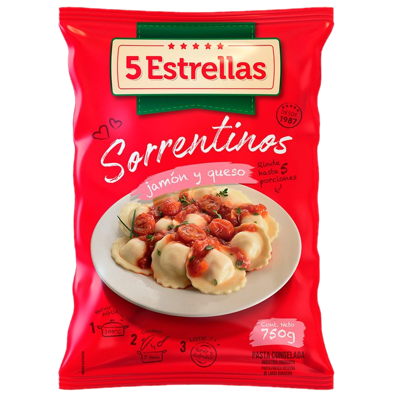 Sorrent. De Jamón Y Queso 5 Estrellas 750 G
