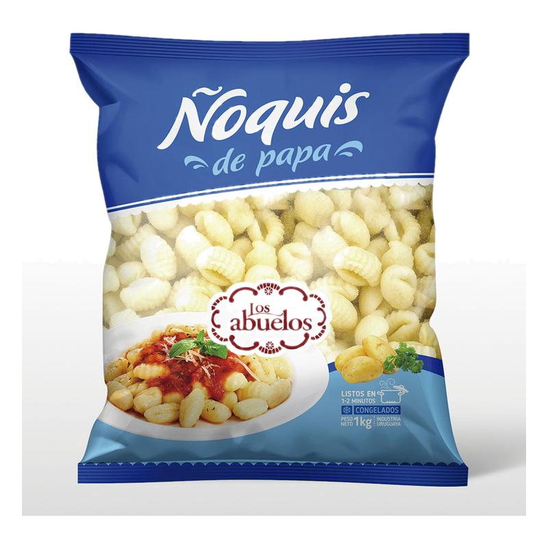 Ñoquis De Papa Congelados Los Abuelos 1 Kg