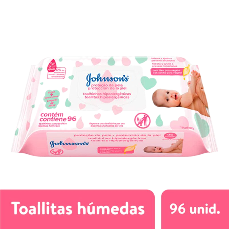 Toallas Humedas Johnson's Extra Cuidado 96 Unidades