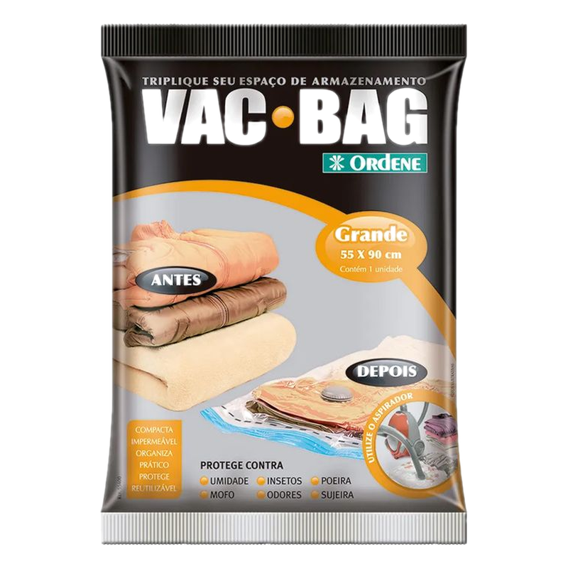 Bolsa Al Vacío Para Ropa Vac Bag Grande 55 X 90 Cm Ordene
