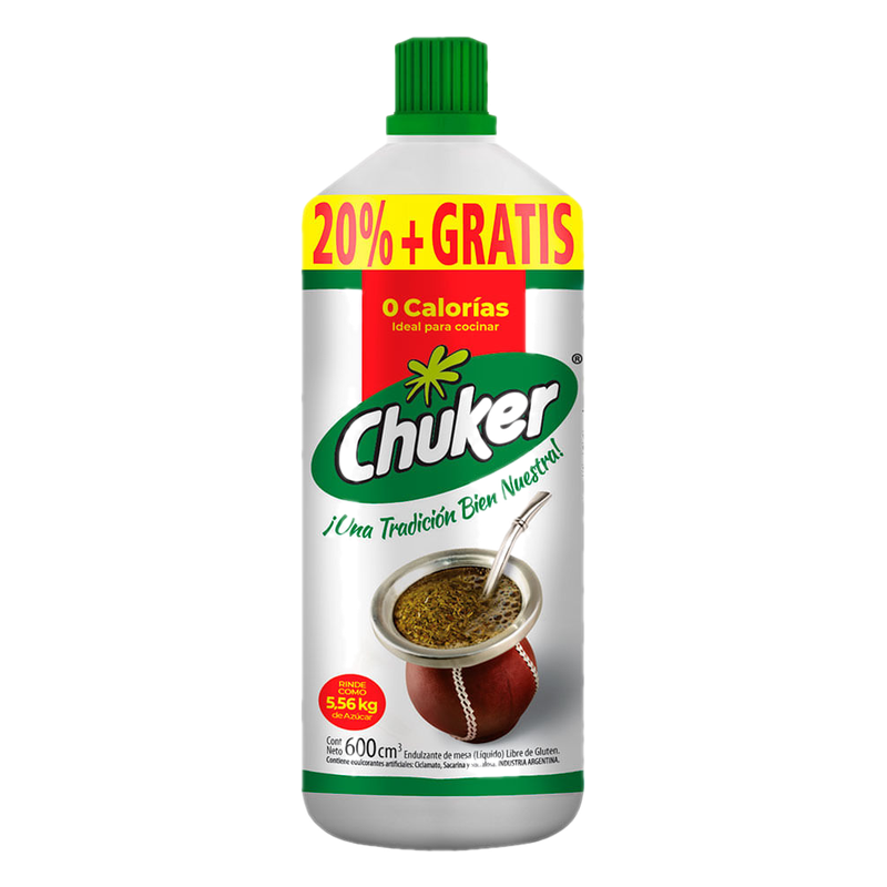 Edulcorante Chuker Frasco 600 Ml