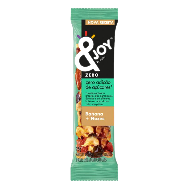 Barra De Cereal &joy Zero Azúcar Sabor Banana Y Nueces 25 G