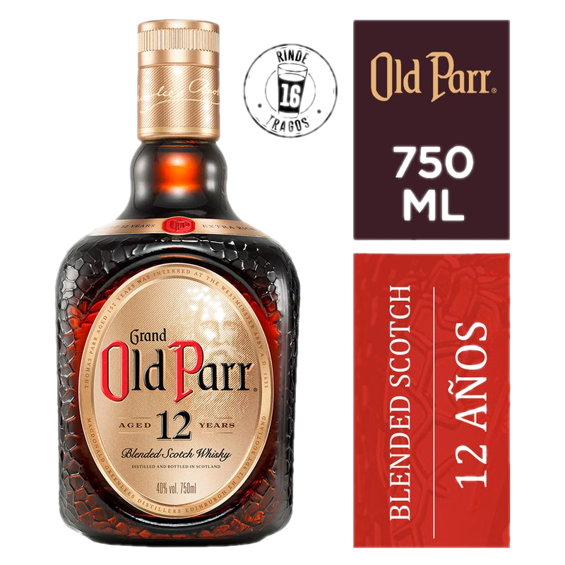 Whisky Escocés Old Parr 12 Años 1 L