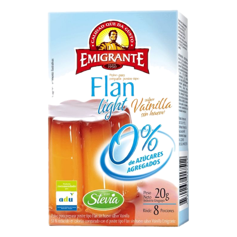 Flan 0% Vainilla Emigrante 20 G