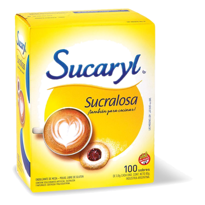 Edulcorante Sucaryl Sucralosa 100 Sobres