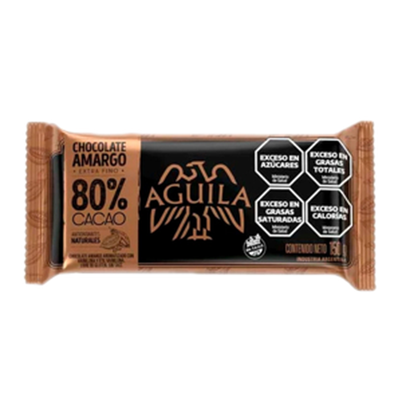Chocolate Aguila 80% Cacao Amargo 150 G