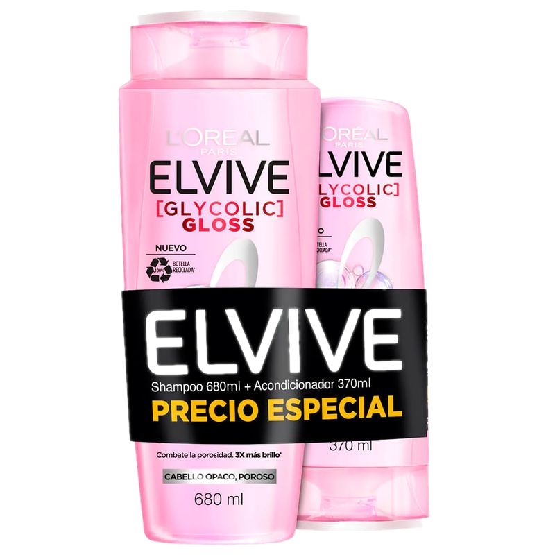 Pack Elvive Shampoo 680 Ml + Acondicionador 370 Ml