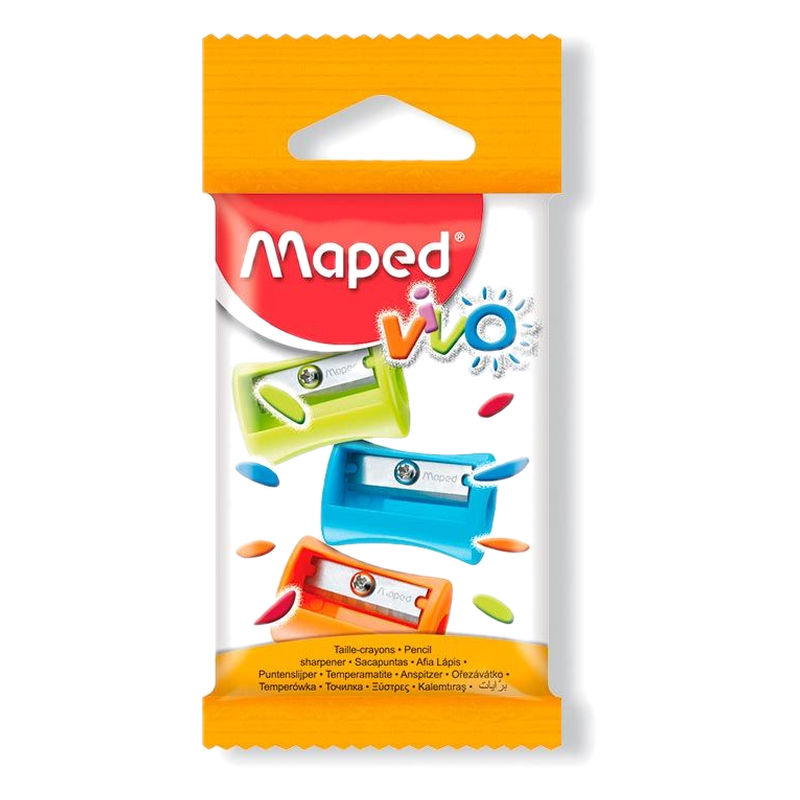 Sacapuntas Maped Plástico 3 Unidades