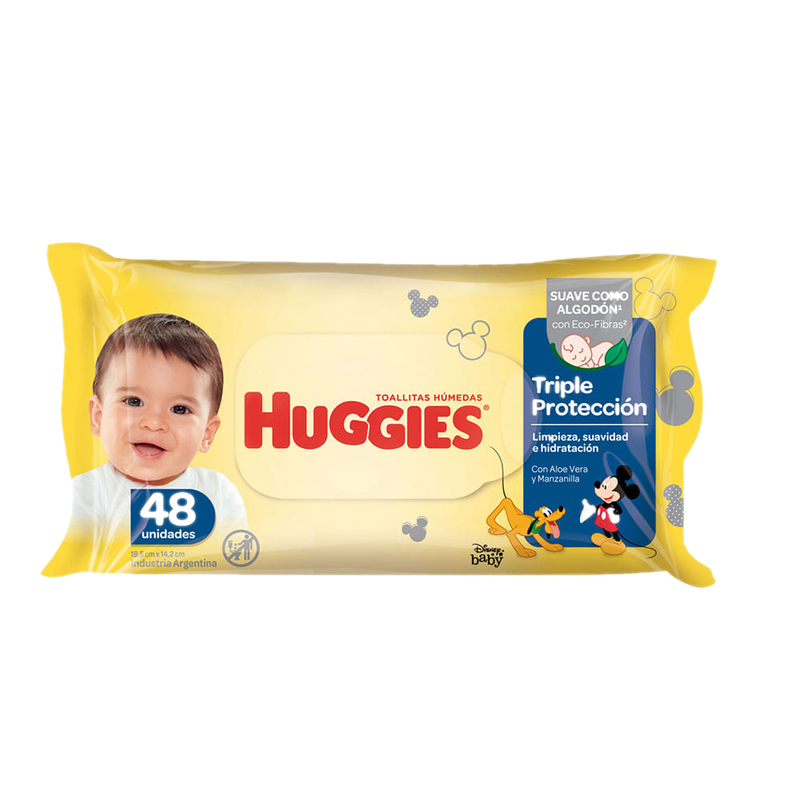 Toallitas Húmedas Huggies Limpieza Cotidiana 48 Unidades