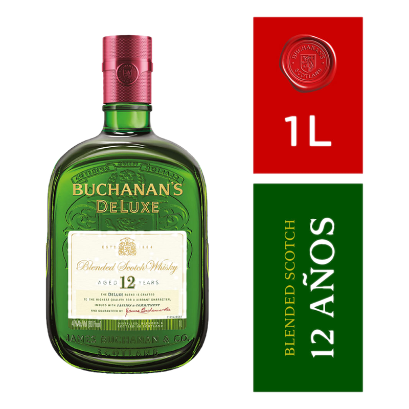 Whisky Buchanans 12 Años 1 L