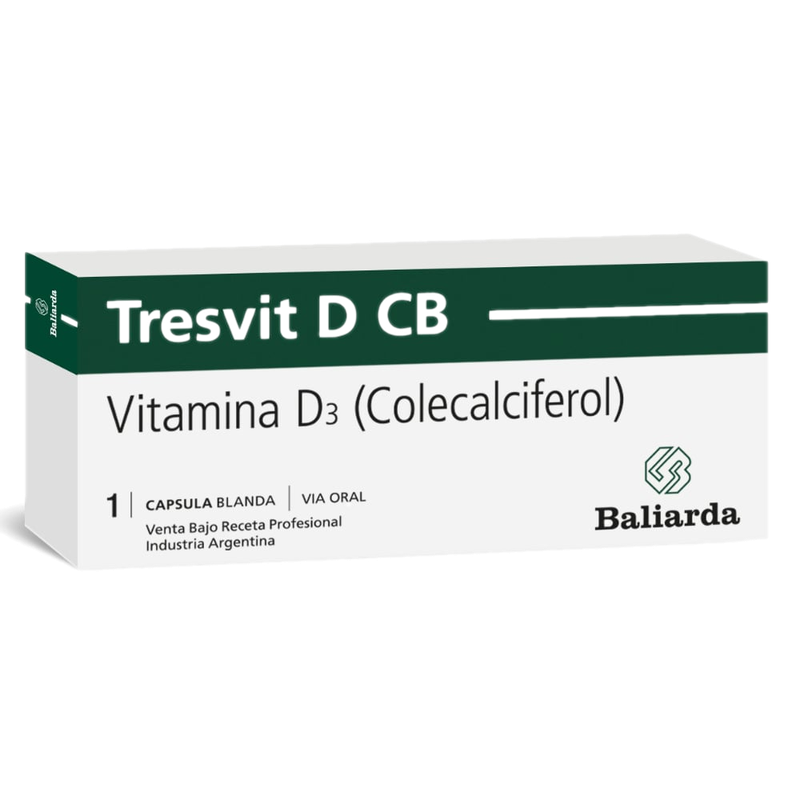 Tresvit Vitamina D3 1 Cápsula Blanda