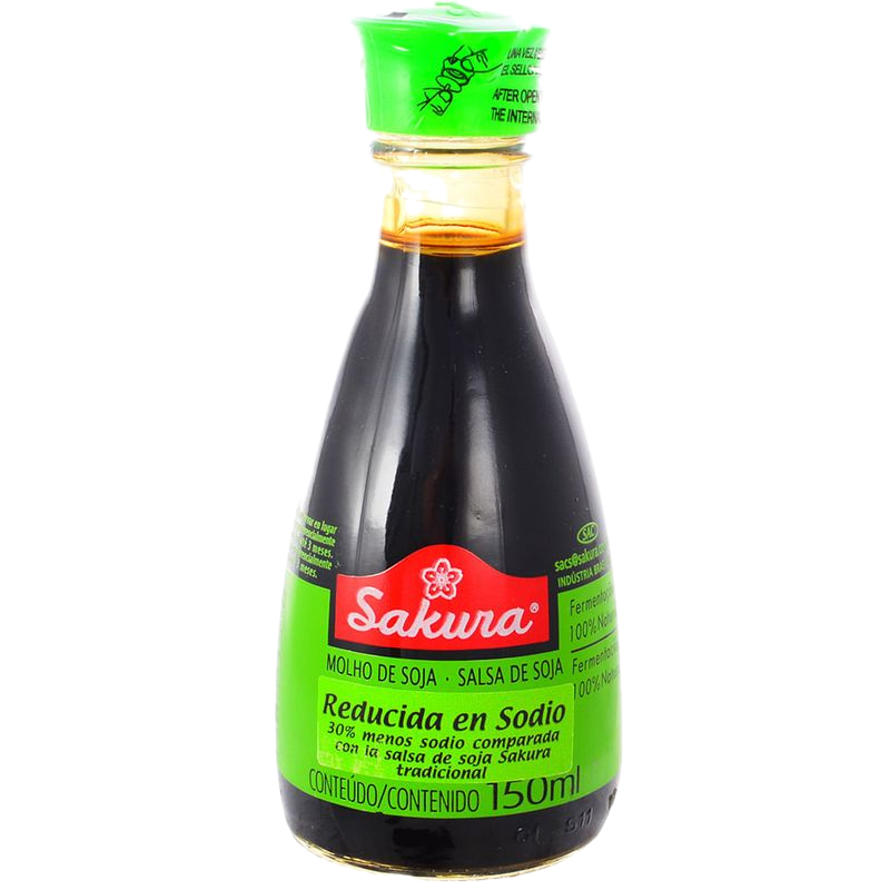 Salsa De Soja Sakura Reducida En Sal 150 Ml