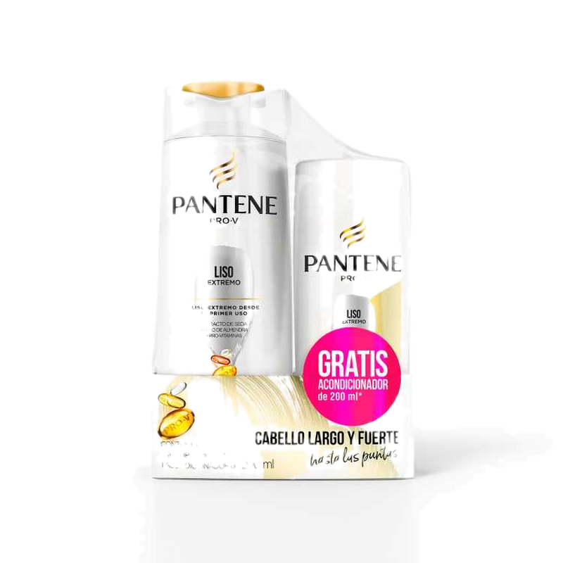 Pantene Pack Liso 400+200