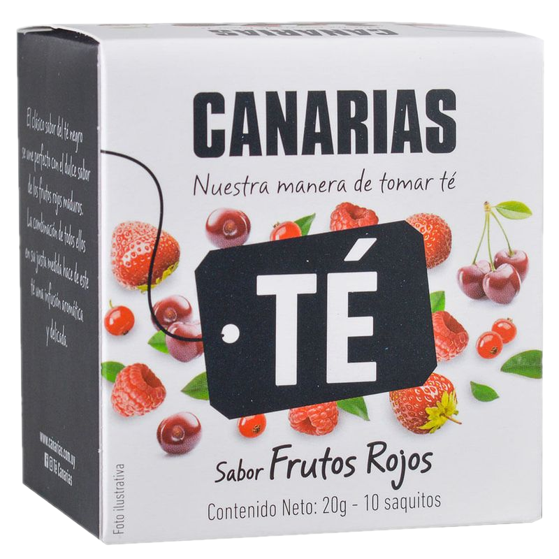 Té Negro Frutos Rojos Canarias 10 Sobres