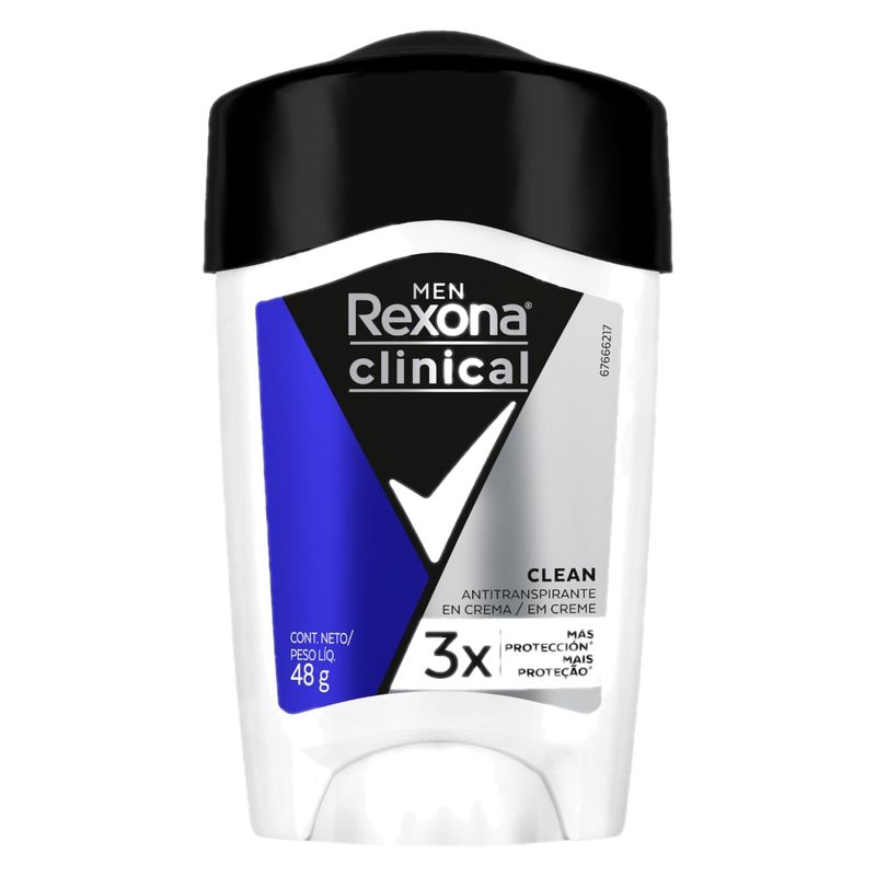 Antitranspirante En Crema Rexona Clinical Men Clean 48 G