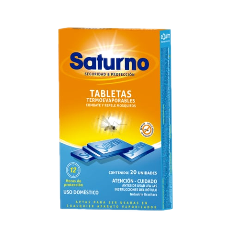 Insecticida Saturno Tabletas Caja 20 Unidades