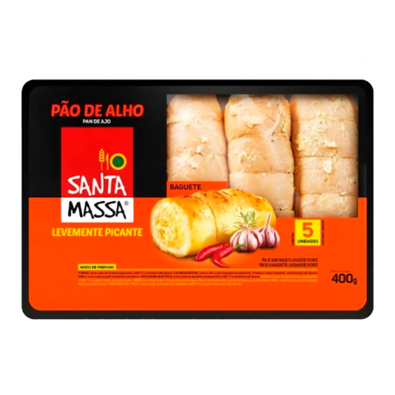 Pan De Ajo Picante Santa Massa 400 G