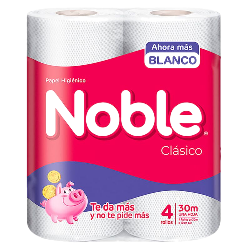 Papel Higiénico Noble 4 Unidades 30 M