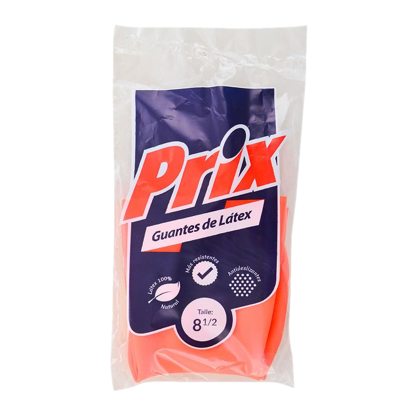 Guantes De Látex Prix Fluo Talle 8 ½