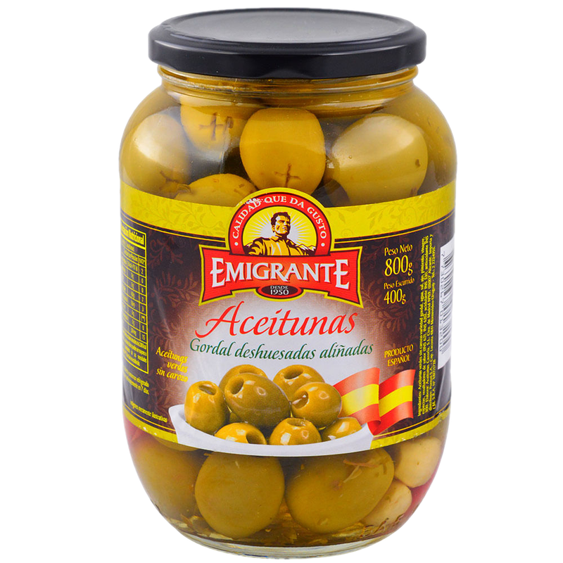 Aceitunas Gordal Emigrante Sin Carozo 850 G