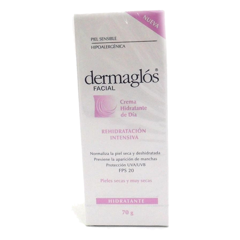 Dermaglos Facial Crema Hidratante De Dia, Piel Seca 70 G