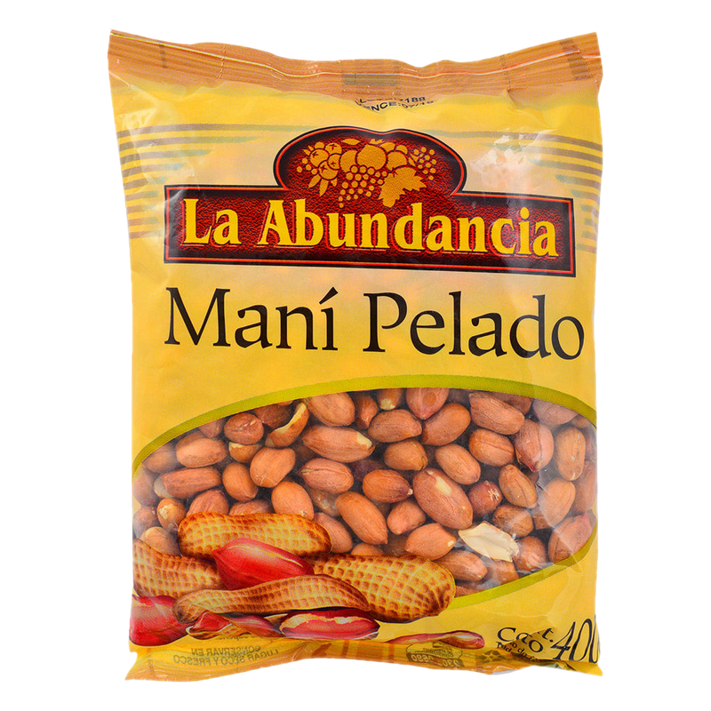 Maní Pelado La Abundancia Crudo 400 G