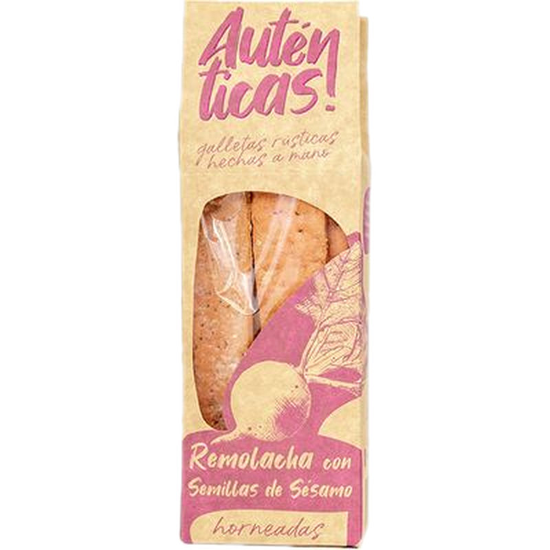 Galletas Autenticas Remolacha Con Semillas De Sesamo 120 G
