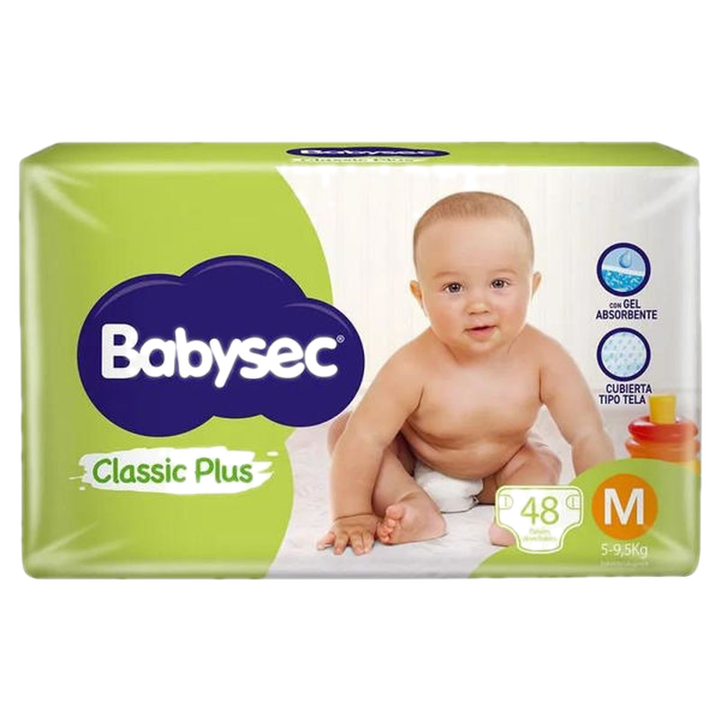 Babysec Classic Plus M 48 Unidades