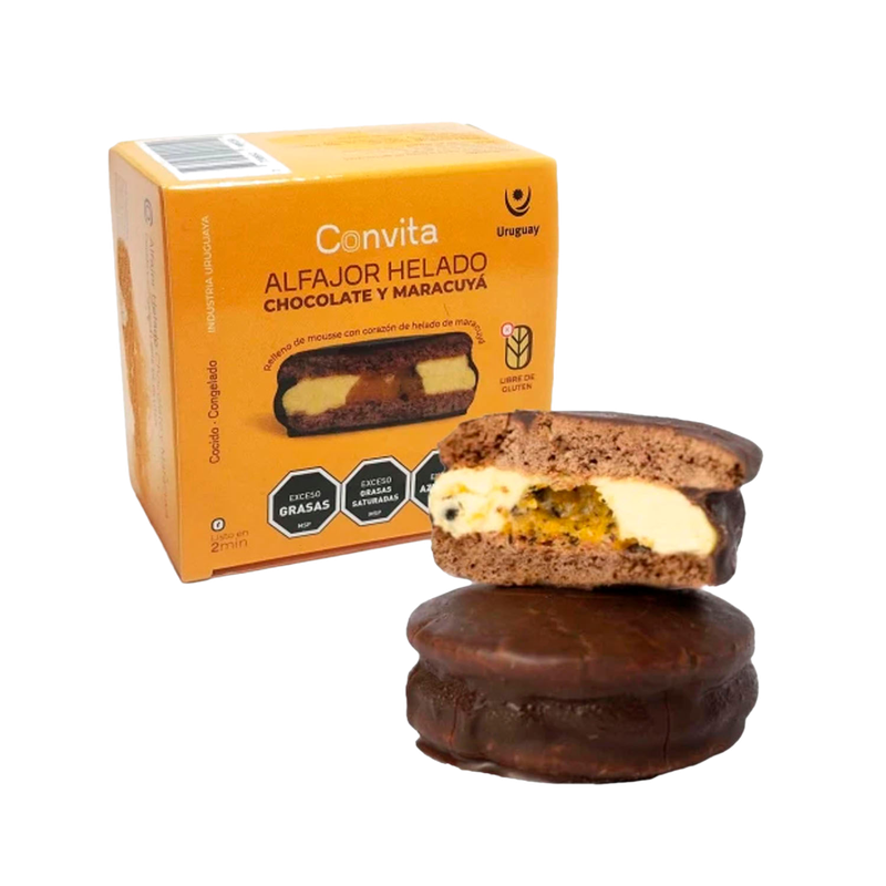 Alfajor Convita Helado Maracuya Y Chocolate 70 G