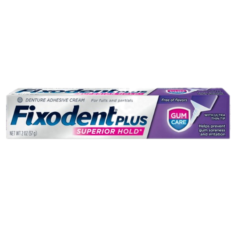 Adhesivo Dental Protector Fixodent Gum Care 57 G