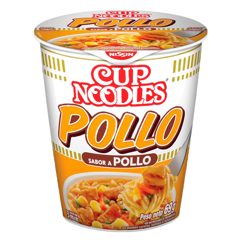 Fideos Nissin Tallarin Con Pollo Cup 63 G