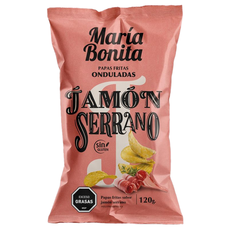 Papas Fritas María Bonita Jamón Serrano 120 G