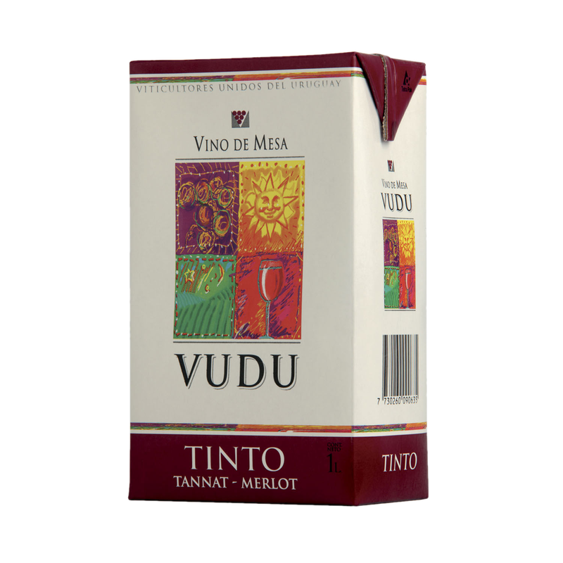Vino Vudu Tinto Tetra 1 L .