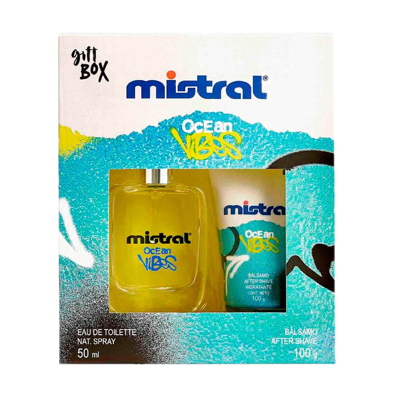 Estuche Mistral Ocean Vibes Edt 50 Ml + Bál. 100 G