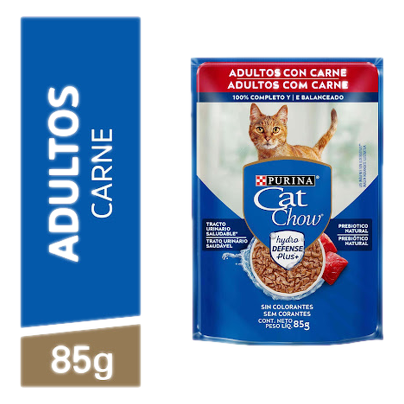 Alimento Para Gato Sabor Carne Adultos Cat Chow 85 G