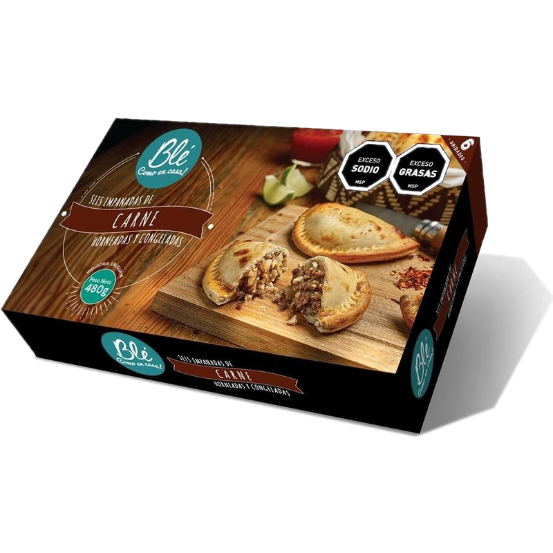 Empanadas Horneadas Blé Carne 480 G 6 Unidades
