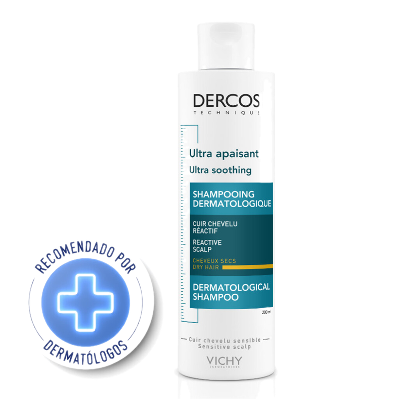 Shampoo Vichy Dercos Sensitive Cabello Seco 200 Ml