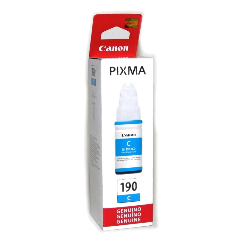 Botella De Tinta Canon 190 Cyan
