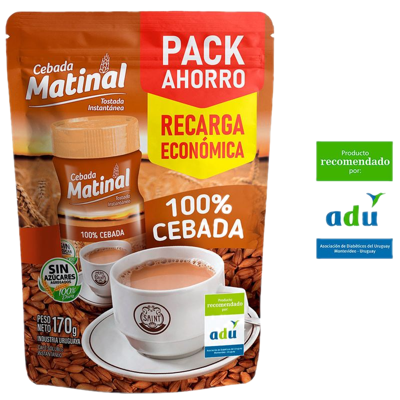 Cebada Matinal Soluble Saint Pack Ahorro 170 G