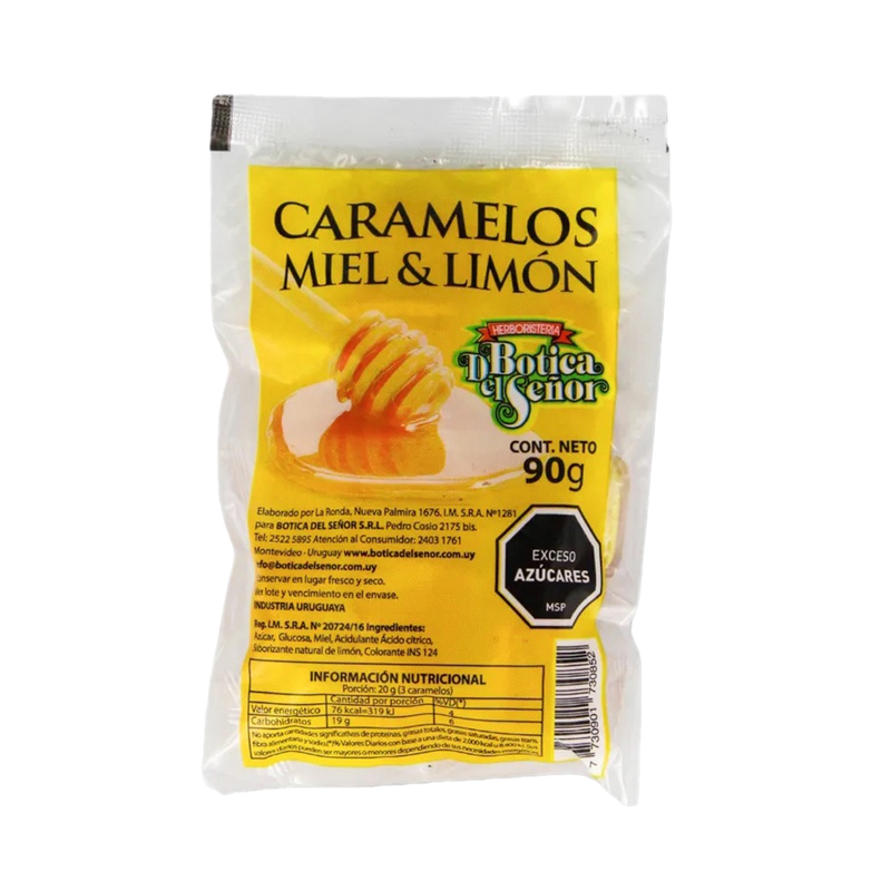 Caramelos Botica Del Señor Miel Y Limón 90 G