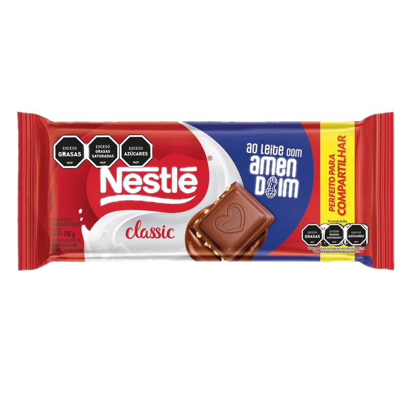 Chocolate Nestle Classic Amendoim 150 G