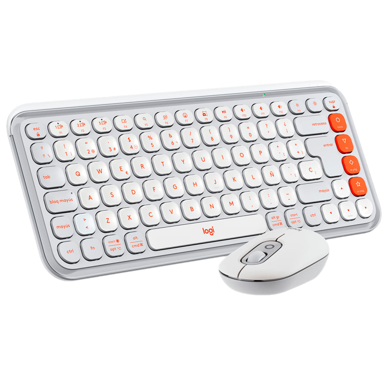 Combo Logitech Pop Icon Blanco