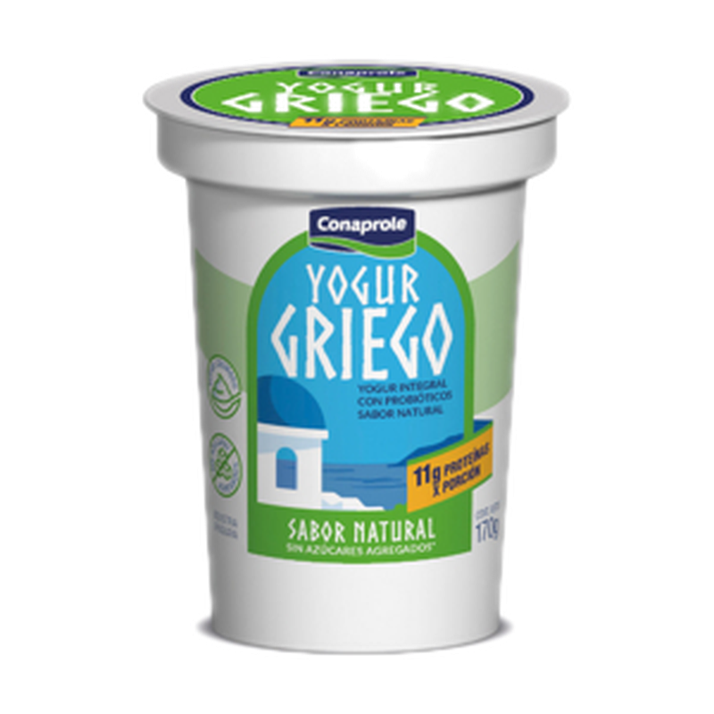 Yogur Griego Conaprole Natural Sin Endulzar 170 G