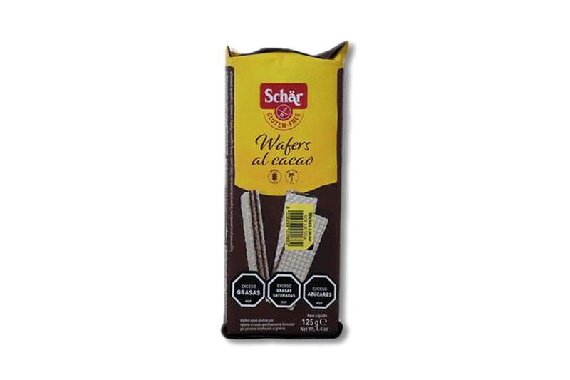 Galleta Wafer De Cacao Sin Gluten Schar 125 G