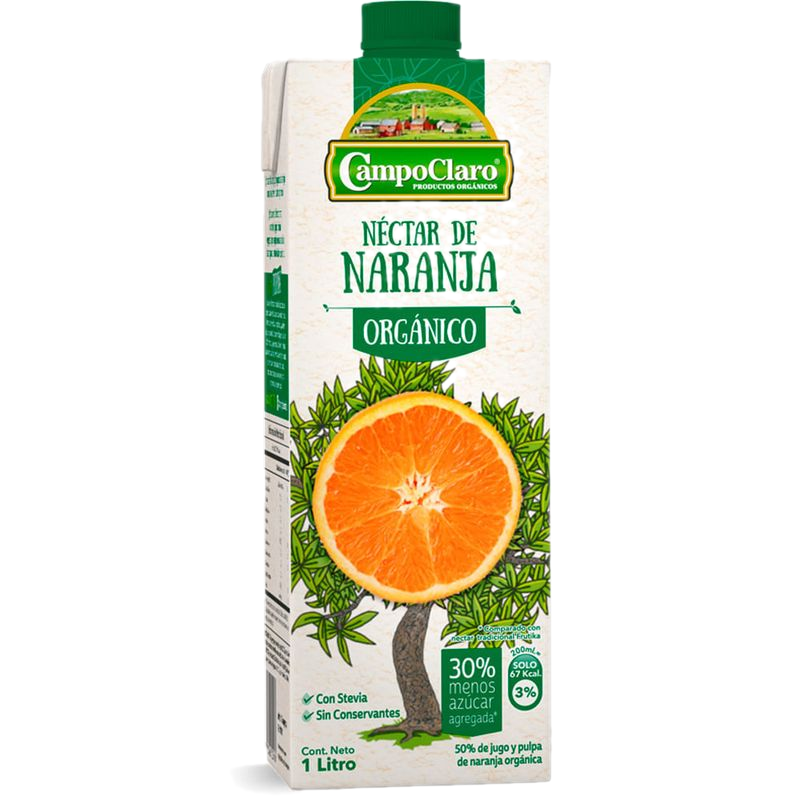 Jugo Campoclaro Naranja Orgánico 1 L