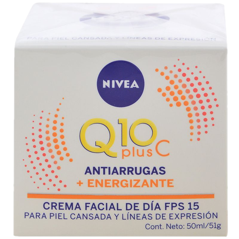 Crema Nivea Facial De Día Fps 15 Q10 Plus C 50 G