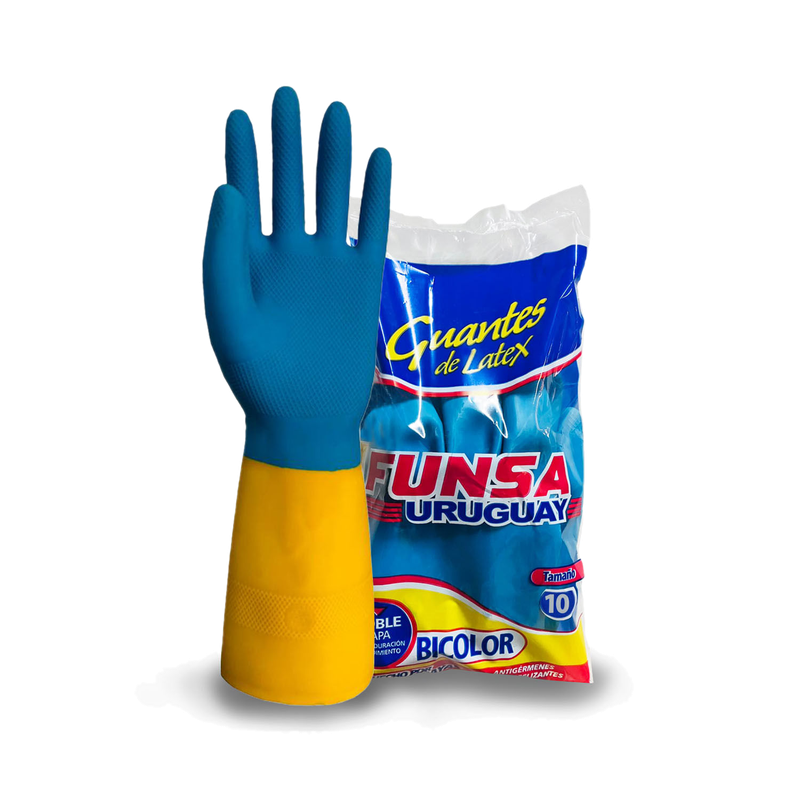 Guantes Funsa Bicolor T.10