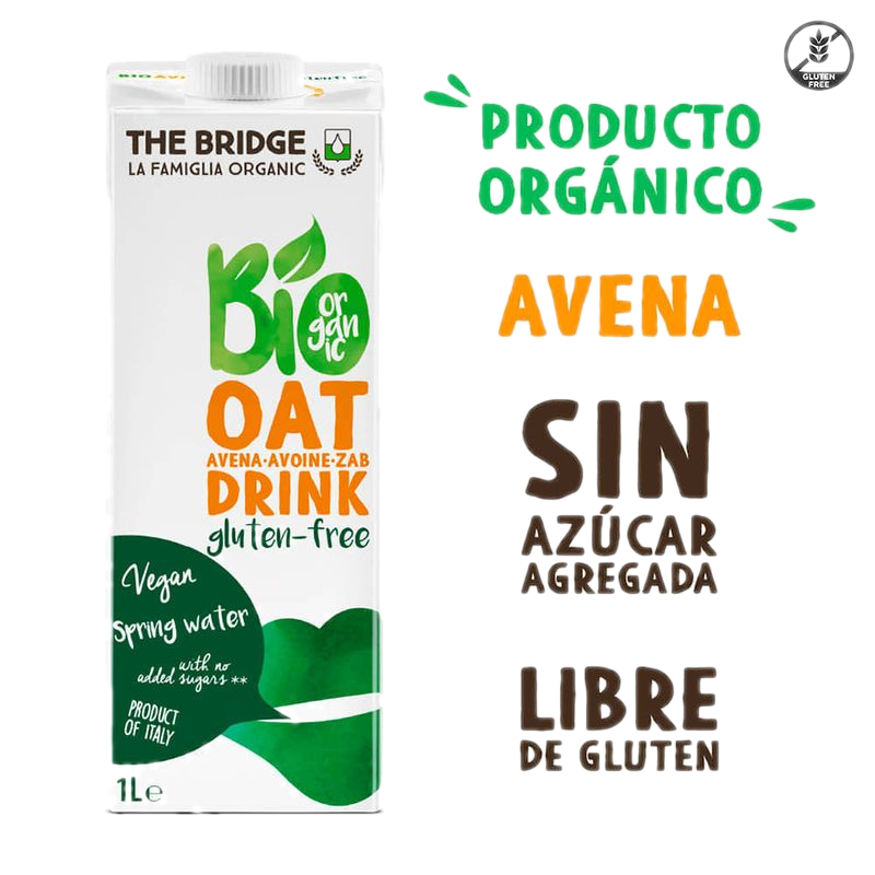 Bebida The Bridge Bio Drink De Avena Gluten Free 1 L