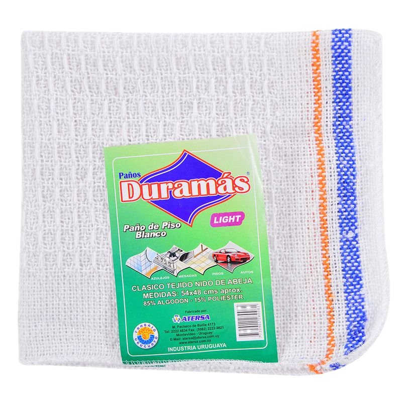 Paño De Piso Duramas Mediano Blanco 55x55cm